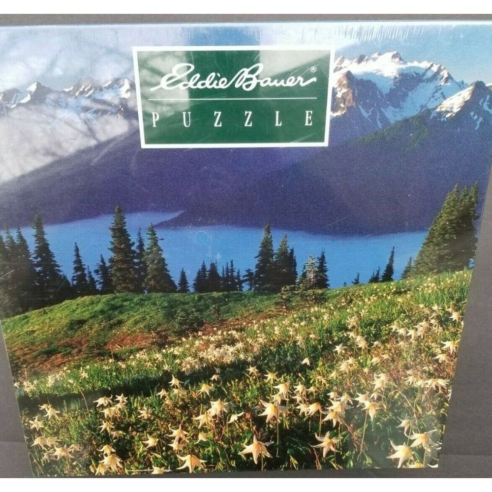 Jigsaw puzzle Avalanche Lilies in the Shadow Mt Olympus Eddie Bauer New